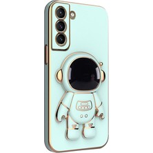 Cool-M Samsung Galaxy S23+ Elektro Kaplama Astronot Gizli Kickstand Yumuşak Tpu Telefon Kapağı (Yurt Dışından)