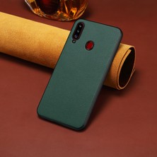 Cool-M Samsung Galaxy A20S Ince Deri Sert Pc Arka Tpu Çerçeve Hibrit Telefon Kapağı (Yurt Dışından)