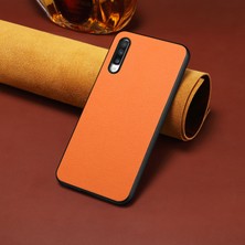 Cool-M Samsung Galaxy A70 Buzağı Dokulu Pu Deri Düşme Korumalı Telefon Kılıfı (Yurt Dışından)