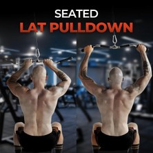 Profesyonel Lat Z-Bar Aparat - Lat Pulldown Çekiş Aparatı -  Kol Çekiş Aparatı