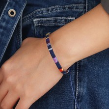 Mingjin Shop 1 No.1 Boyutu 100% El Yapımı Bohemian Renkli Pamuk Keten Dokuma Bilezik Kadın Erkek Için Basit Çok Yönlü Dostluk Halat Bilezik Ayarlanabilir (Yurt Dışından)