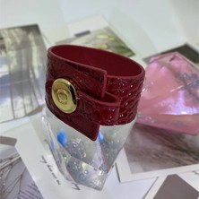 Mingjin Shop 1 Kahverengi 2023 Yeni Model Pu Deri Geniş Bilezik Yaz Kadın Lüks Trend Kişilik Yaratıcı Bileklik Charm Takı Aksesuarları (Yurt Dışından)