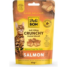 Delibon Içi Dolgulu Ödül Bisküvisi - Somonlu 60gr