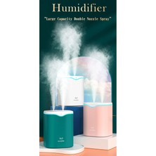 Healeele Sagrado 2000 ml Büyük Kapasiteli Nemlendirici USB Ultrasonik Çift Sprey Kafası Aroma Yağı Difüzör Hava Humidificador Mist Maker Pembe (Yurt Dışından)