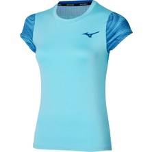 Charge Printed Tee Kadın Tişört Mavi