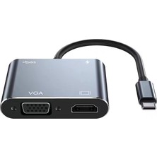 Altech 3'ü 1 Arada C Tipi Yerleştirme Istasyonu HDMI Adaptörü TC006 (Yurt Dışından)