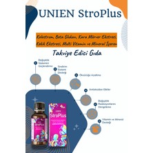 UNIEN Pharma Stroplus 100 ml / Kolostrum, Beta Glukan, Kara Mürver Ekstresi, Kekik Ekstresi, Multi Vitamin ve Mineral İçeren Takviye Edici Gıda