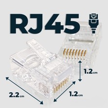 Ttaf RJ45 Cat5 Cat6 8P8C Konnektör 100 Adet