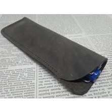 Mahfuz Gerçek Deri El Emeği Özel Kalemleriniz Için Kalemlik 5.5 cm 17 cm 15N2