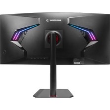 Rampage Black Eagle BE34R165QC 34 inç 165 Hz 1 ms Csot Va WQHD 2K Freesync Rgb Pivot Curved Oyuncu Monitörü