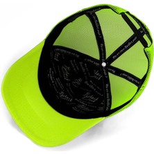 BlackBörk V1 Trucker Aslan - 9 Kod Logolu Unisex Neon Siperli Neon-Siyah Şapka (Cap)