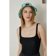 Chandraswear Kadın Yazlık Desenli Bucket Şapka Tropikal - Hope