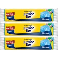 Koroplast Jumbo Boy Çöp Torbası 10'lu x 3 Adet
