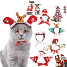 Longbangdian Shop Açık Yeşil Tarzı S Beden Ristmas Şapka Cadılar Bayramı Pet Kostüm Kedi Köpek Yavrusu Kostümleri Için Eşarp Hediye Yeni Yıl Noel Baba Kış Cosplay Cadılar Bayramı Cosplay (Yurt Dışından)