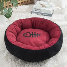 Longbangdian Shop Kırmızı Yuva Stili Çap 30CM Sevimli Yumurta Tarts Kedi Yatağı Dört Mevsim Mevcuttur Evcil Hayvan Evi Açık Seyahat Kedileri Için Uygun Evcil Hayvanlar Için Ürünler (Yurt Dışından)