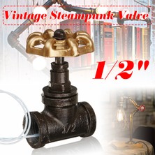 Yinstree Yeni Demir Vintage Steampunk 1/2 ''durdurma Vanası Işık Anahtarı Telli Demir (Yurt Dışından)