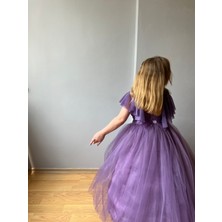 Taha Kids Güllü Prenses Kız Çocuk Abiye Lila