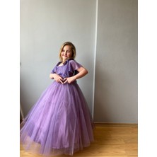 Taha Kids Güllü Prenses Kız Çocuk Abiye Lila