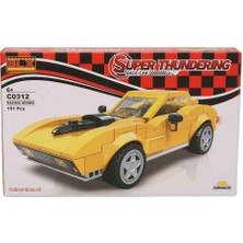 Sunman Blx Racing Yarış Arabaları C0312 92816 Sarı Araba 151 Parça