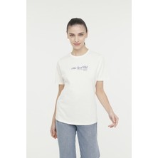 Lumberjack Wl Ghost 11Ss128 4Fx Ekru Kadın Kısa Kol T-Shirt