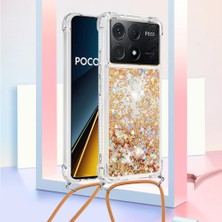 4U Sky Xiaomi Poco X6 Pro 5g Kılıf Anti-Dop Telefon Tpu Kapak-Altın/kalpler Için (Yurt Dışından)