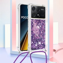 4U Sky Xiaomi Poco X6 Pro 5g Kılıf Anti-Dop Telefon Tpu Kapak-Koyu Mor/kalpler Için (Yurt Dışından)