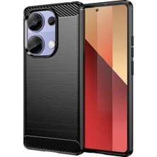 4U Sky Xiaomi Poco M6 Pro 4g Kılıf Karbon Fiber Doku Tpu Telefon Kapağı-Siyah (Yurt Dışından)