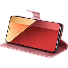 4U Sky Xiaomi Poco M6 Pro 4g Kılıf Deri Anti-Damla Kapak Fermuarlı Cep-Pembe (Yurt Dışından)