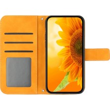 4U Sky Xiaomi Redmi A3 Deri Kılıf Crossbody Cüzdan Telefon Kapağı-Sarı (Yurt Dışından)