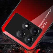 4U Sky Xiaomi Poco X6 Pro 5g Temperli Cam Kılıf Degrade Renkli Telefon Kapağı-Siyah Gri (Yurt Dışından)