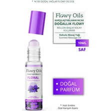 Flowy Oils Floral Doğal Karışım Esansiyel Yağ Uçucu Yağ Karışımı Etkili Koku, Esans Doğal Roll-On 10ML