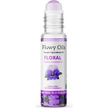 Flowy Oils Floral Doğal Karışım Esansiyel Yağ Uçucu Yağ Karışımı Etkili Koku, Esans Doğal Roll-On 10ML