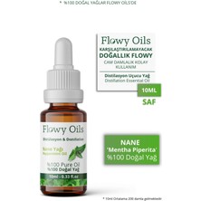 Flowy Oils Zihin Açıcı Doğal Özel Bakım Yağı 4'lü Set %100 Saf Biberiye Nane Lavanta Greyfurt Yağı 4 x 10 ml