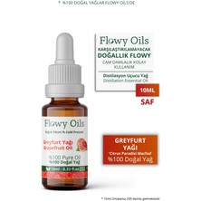 Flowy Oils Zihin Açıcı Doğal Özel Bakım Yağı 4'lü Set %100 Saf Biberiye Nane Lavanta Greyfurt Yağı 4 x 10 ml