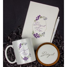 Ejoya Kişiye Özel Defter Kalem Kupa ve Bardak Altlığı Hediye Seti 103845