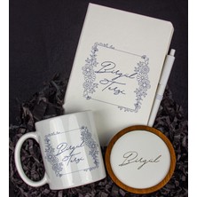 Ejoya Kişiye Özel Defter Kalem Kupa ve Bardak Altlığı Hediye Seti 103838