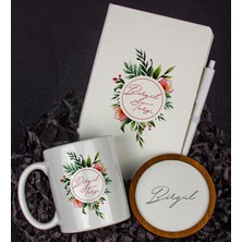 Ejoya Kişiye Özel Defter Kalem Kupa ve Bardak Altlığı Hediye Seti 103790