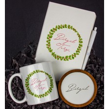 Ejoya Kişiye Özel Defter Kalem Kupa ve Bardak Altlığı Hediye Seti 103897