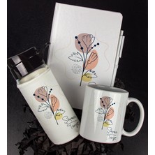 Ejoya Kişiye Özel Tasarım Defter Kalem Matara ve Kupa Hediye Seti 104780