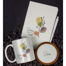 Ejoya Kişiye Özel Defter Kalem Kupa ve Bardak Altlığı Hediye Seti 103689