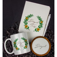 Ejoya Kişiye Özel Defter Kalem Kupa ve Bardak Altlığı Hediye Seti 103796