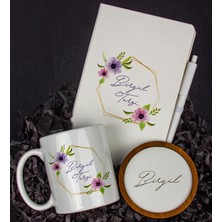 Ejoya Kişiye Özel Defter Kalem Kupa ve Bardak Altlığı Hediye Seti 103825