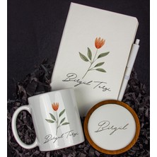 Ejoya Kişiye Özel Defter Kalem Kupa ve Bardak Altlığı Hediye Seti 103884