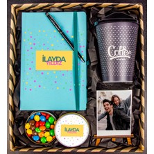 Ejoya Kişiye Özel Renkli Puantiye Tasarımlı Hediye Kutusu 110694