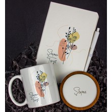 Ejoya Kişiye Özel Defter Kalem Kupa ve Bardak Altlığı Hediye Seti 103690