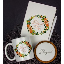 Ejoya Kişiye Özel Defter Kalem Kupa ve Bardak Altlığı Hediye Seti 103806