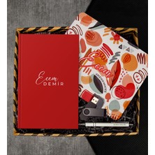Ejoya Kişiye Özel Defter & Kalem & Mousepad & USB Bellek Hediye Kutusu 112957