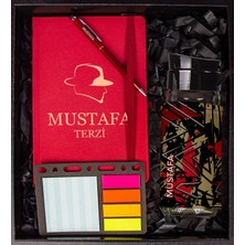 Ejoya Kişiye Özel Defter Kalem Matara ve Mini Organizer Ofis Kırtasiye Hediye Kutusu 110318