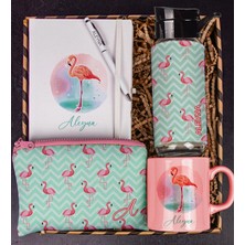 Ejoya Kişiye Özel Defter Kalem Matara Renkli Kupa Bardak ve Kalemlik Hediye Kutusu 111237