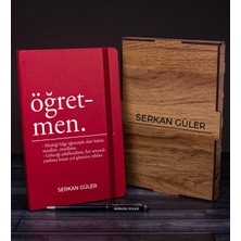 Ejoya Öğretmenlere Özel Ahşap Kutuda Defter Kalem Hediye Seti 110582